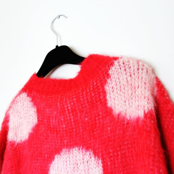 BNWT AW23 MARNI BRUSHED DOTS FUZZY WUZZY SWEATER 50 - Picture 5 of 11